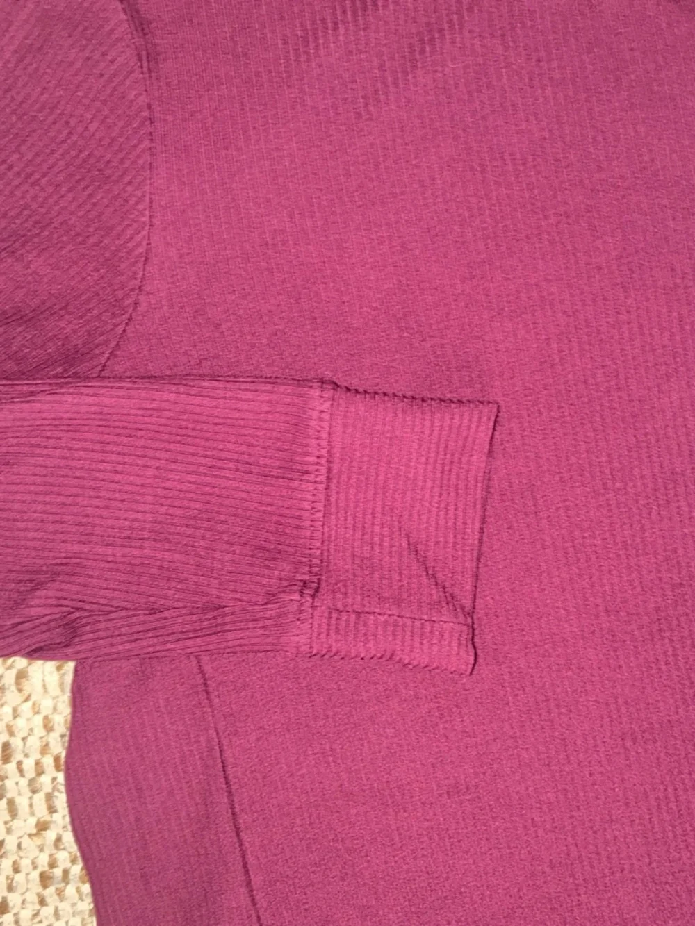 EUC Tommy John Burgundy Ribbed Lounge Set Small Medium Pajama Matching Set